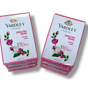 Yardley London English Rose Luxury Soap 100g 3.5 oz 6 Bar Pack‎